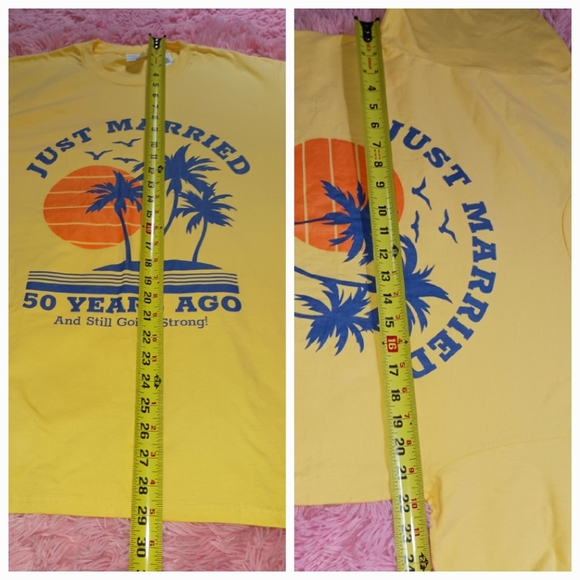 T-SHIRT, JUST MARRIED 50 YEARS AGO, SIZE L - Picture 3 of 3